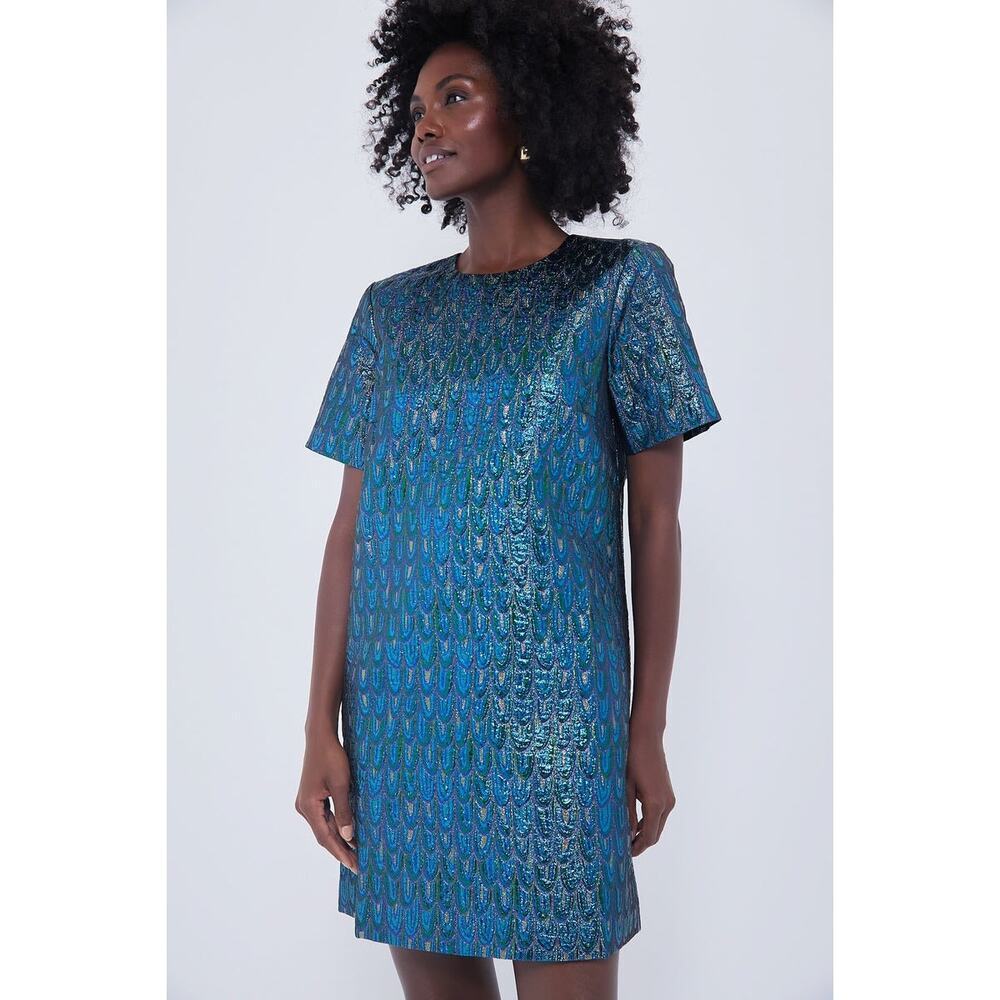 POMANDER PLACE Pavo Jacquard Mae Dress Size L NWT Retail $148 Tuckernuck